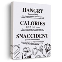 EVXID Hangry Calories Snaccident Definition Canvas