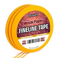 TSSART 3 Pack Fine Line Tape - Low Tack Fineline M