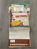 Vintage 1961 Paper Calendar Pharmacy