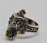 1940’s Shube Sterling Wizard & Crystal Ring