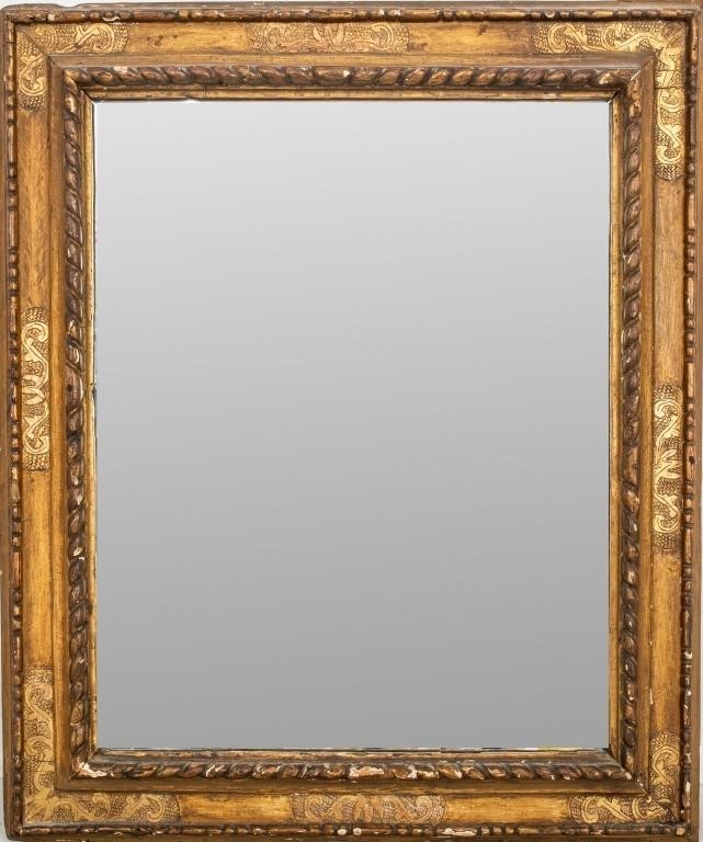 Spanish Baroque Giltwood Frame Mirror