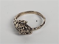 Sterling Leopard Ring