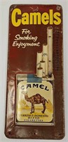 Vintage Camel Cigarettes Metal Thermometer