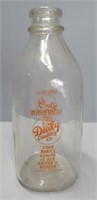 Daily Creamery milk bottle. Measures: 10.75"