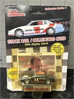 A.J. Foyt Stock car and collectors card