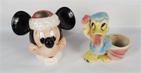 Disney Mickey Pitcher & Donald Planter