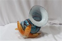 An Artglass Conch Shell