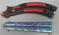 (2) Modern folding knives.