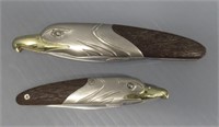 (2) Eagle folding knives. Largest measures 5.5".
