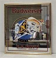 Budweiser US Navy Mirrored Bar Sign