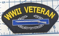 USA made iron-on military patch WWII veteran
