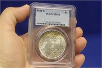 PCGS Graded 1881-S Morgan Silver Dollar