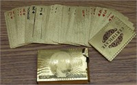 Deck of 24k Gold plated Cards