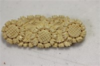 A Nicely Carved Bone Brooch or Pin
