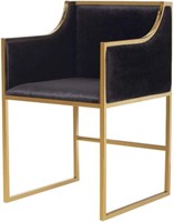 $293 - Plata Import Della Dining Chair in Black Ve