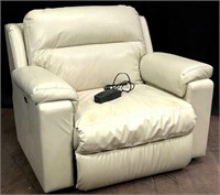 Modern Oversized Leather Electric Recliner