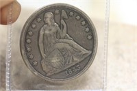 1843 Seated Silver Dollar