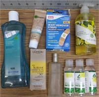 Lot of health and beauty items