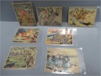 (6) Piece lot of 1941 & 1942 War cards from Gum