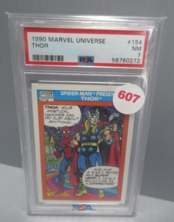 High Grade PSA (7) 1990 Marvel Universe Thor