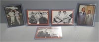 (5) Piece lot of Al Kaline cards with Hall of