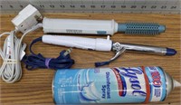 Curling irons and Lysol spray