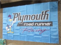 Road Runner Racing banner. Measures: 34.5" T x