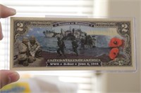 A WWII D-Day Bicentennial $2.00 Note