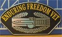 Enduring freedom vet iron on patch