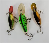 3 Vtg Fishing Lures, Two Are Hot N Tot