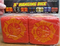 Fire department 3" hanging dice