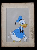 HAND PAINTED DONALD DUCK / DISNEY CELLULOID