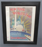 Framed NY World Fair.
