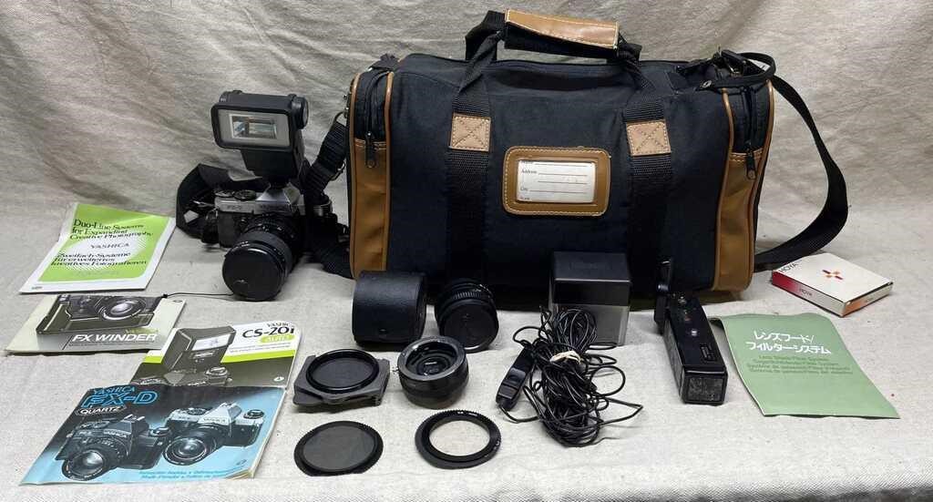 Yashica Camera with Bag