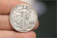 Error 1943 Walking Liberty Silver Half Dollar