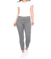 SC. & CO. Women's 6 Ankle Pant, Black and White 6