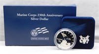 2005 Proof US Marine Corp Silver Dollar.