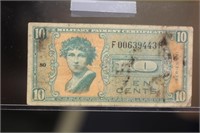 10 cents Military Note