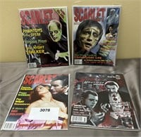 Lot of 4 Scarlet Street & Scary Monsters Magazines