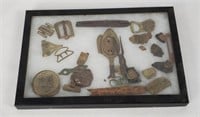 Civil War Relic Pieces - Spoon, Buckles