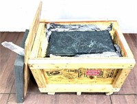 Large Green Marble Base In Crate