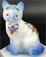 Fenton Hp Sitting Cat By E Brown