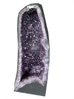 AMETHYST CATHEDRAL WITH LARGE DEEP PURPLE CRYSTALS