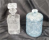Cut Crystal Decanter & Canister