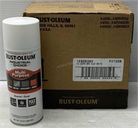 6 Cans of Rust-Oleum White Spray Paint - NEW