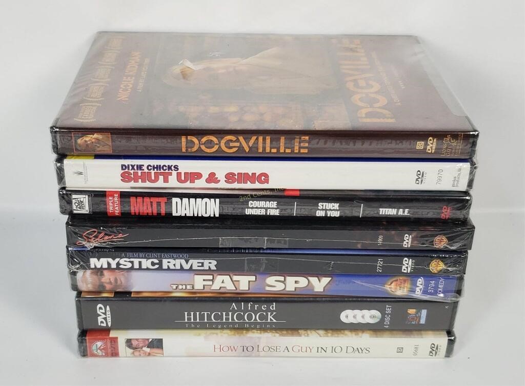 Sealed Dvd's - Dogville, Mystic River, Selena
