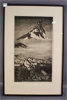 Print of  'Kyrkja' Mountain by Sigurd Winge