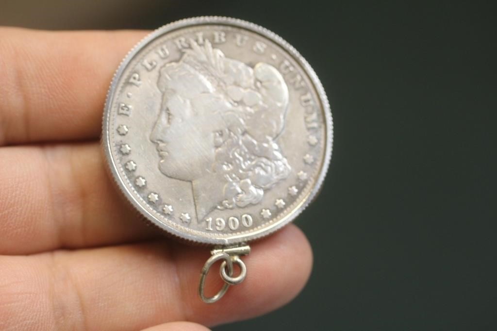 1900-O Morgan Silver Dollar Pendant