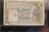 Algeria 50 Cinguante Francs