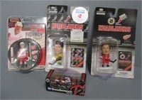 Die cast Goodwrench car, hockey action figures